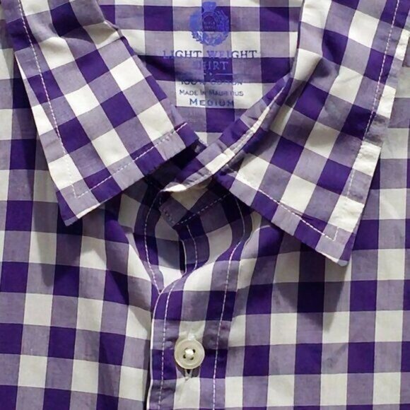 J. Crew Medium Long Sleeve Casual Button Shirt - Purple & White - Picture 3 of 14